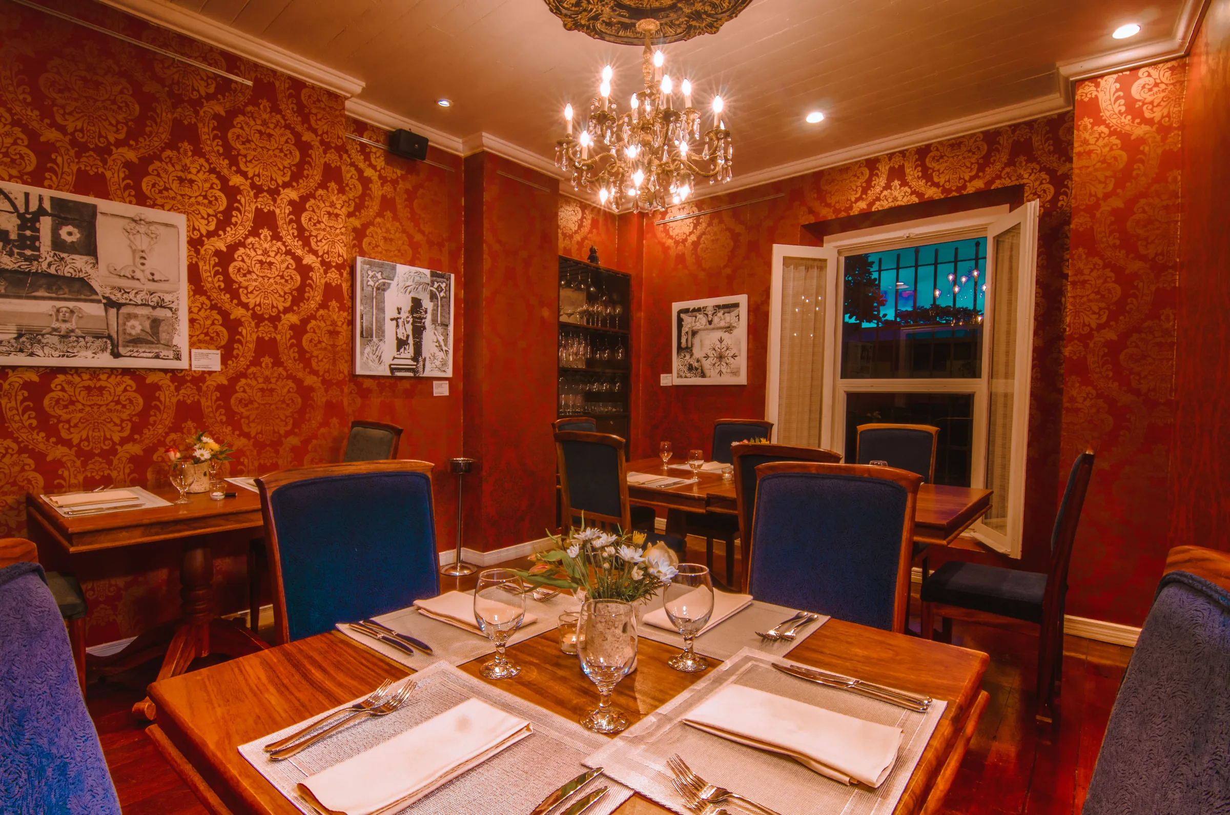 El cuarto rojo del Restaurante Silvestre