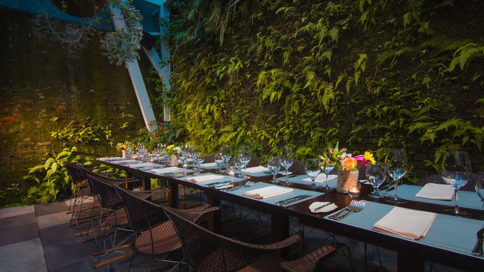 El jardin del Restaurante Silvestre